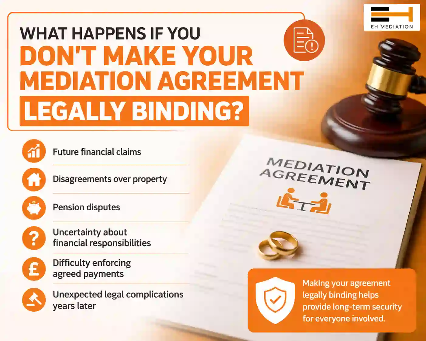 What Happens If You Don't Make Your Mediation Agreement Legally Binding Torquay?